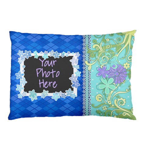 Blue Vine Pillow Case 2 By Digitalkeepsakes 26.62 x18.9  Pillow Case
