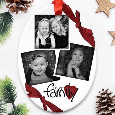 Family Oval Ornament By Amanda Bunn By Amanda Bunn Front