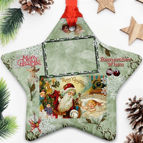 Old Fashioned Christmas Santa Remember When 2024 Ornament 183 By Ellan Front