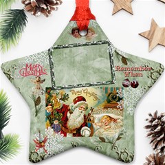 old fashioned Christmas santa remember when 2024 ornament 183 - Ornament (Star)