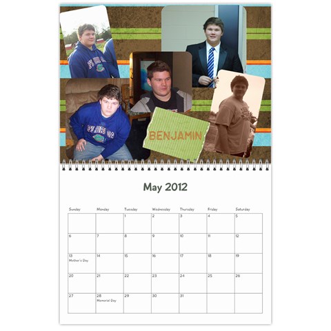 Family Calendar By Jennifer May 2012