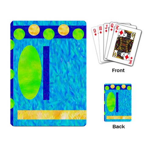 Playing Card Retro Color By Charity Back