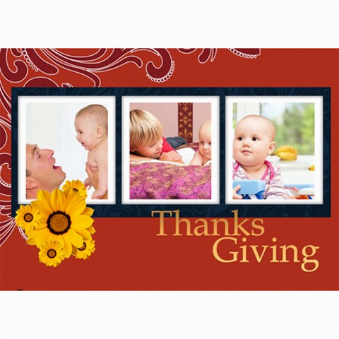 Thanks Giving By Joely 7 x5  Photo Card - 1