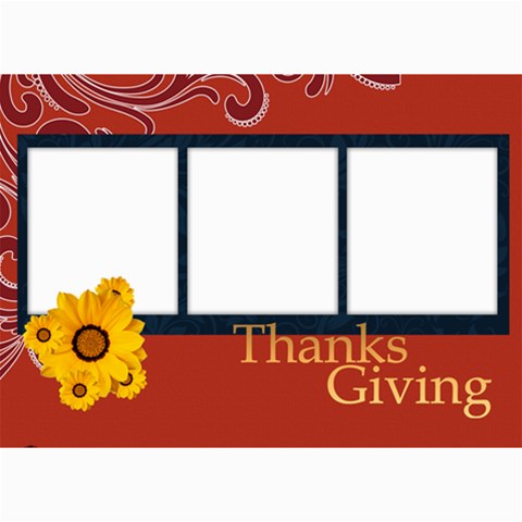 Thanks Giving By Joely 7 x5  Photo Card - 4