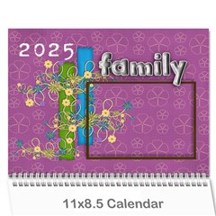 2025 A year in review - 11x8.5 calendar - Wall Calendar 11  x 8.5  (12-Months)