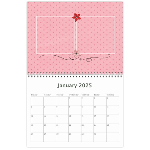 Wall Calendar 11 X 8 5 : Sweet Girl By Jennyl Jan 2025