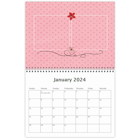 Wall Calendar 11 X 8 5 : Sweet Girl By Jennyl Jan 2024