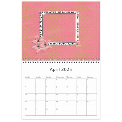 Wall Calendar 11 X 8 5 : Sweet Girl By Jennyl Apr 2025