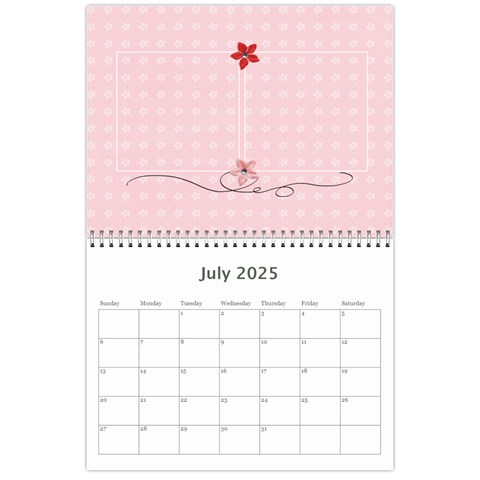 Wall Calendar 11 X 8 5 : Sweet Girl By Jennyl Jul 2025