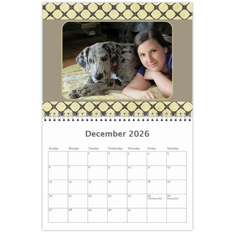 My General Purpose Picture Calendar 11x8 5 By Deborah Dec 2026