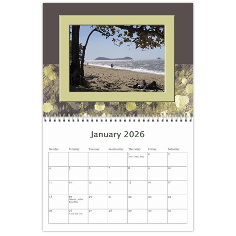 My Vacation Photo Calendar By Deborah Jan 2026