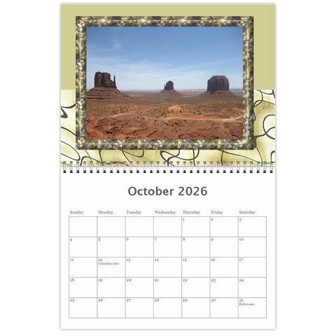 My Vacation Photo Calendar By Deborah Oct 2026