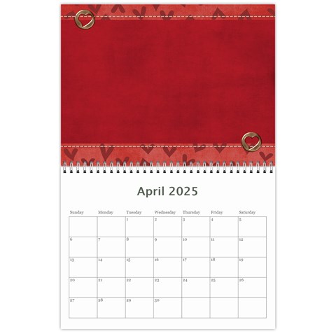 Wall Calendar 11 X 8 5 : Love By Jennyl Apr 2024