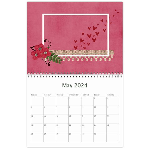 Wall Calendar 11 X 8 5 : Love By Jennyl May 2024