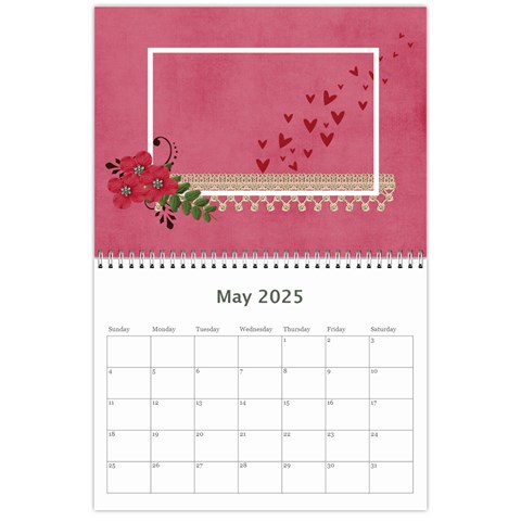 Wall Calendar 11 X 8 5 : Love By Jennyl May 2025