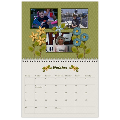 Calendar Gift By Mikki Oct 2012