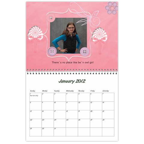 Rayhons Calendar 2011 By Alecia Jan 2012