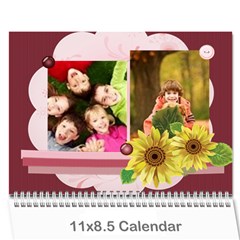 new year - Wall Calendar 11  x 8.5  (12-Months)