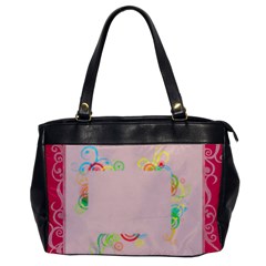Pink Swirl - Oversize Office Handbag