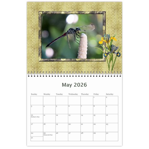 Floral Elegance 2026 (any Year) Calendar By Deborah May 2026