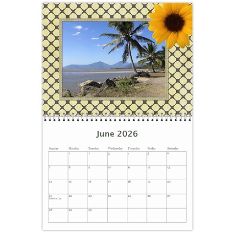 Floral Elegance 2026 (any Year) Calendar By Deborah Jun 2026