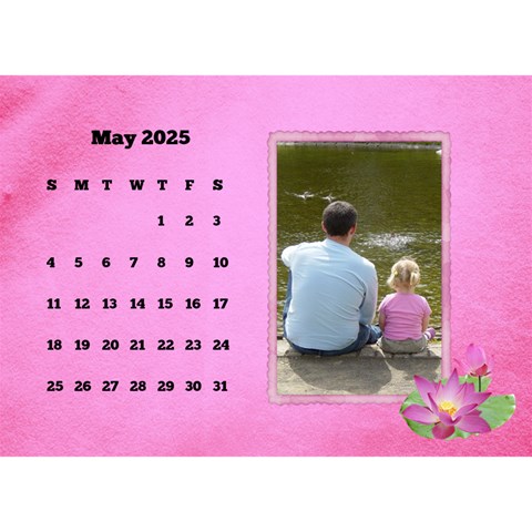 Happy Pink 2024 Desk Calendar By Deborah May 2024