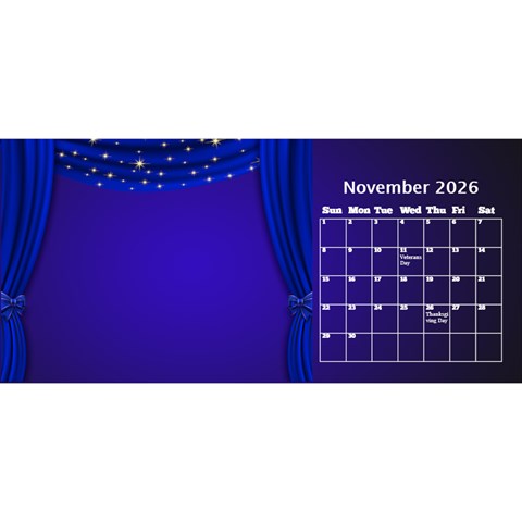 Our Production Desktop 2026 11 Inch Calendar By Deborah Nov 2026