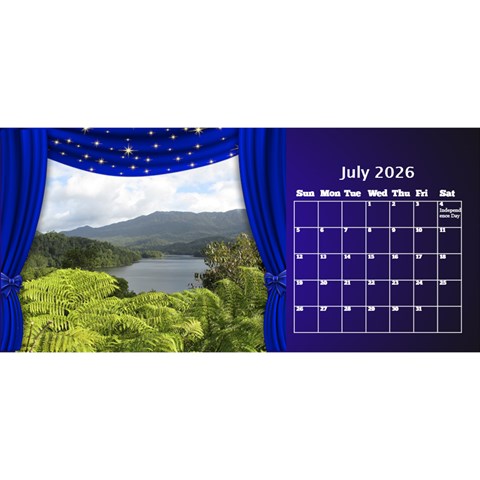 Our Production Desktop 2026 11 Inch Calendar By Deborah Jul 2026