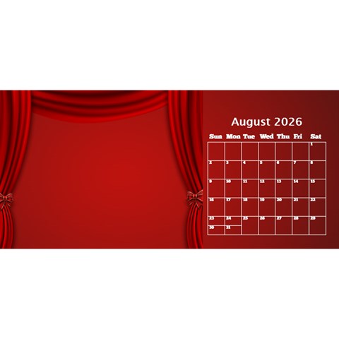 Our Production Desktop 2026 11 Inch Calendar By Deborah Aug 2026