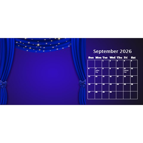 Our Production Desktop 2026 11 Inch Calendar By Deborah Sep 2026