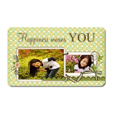 Love Rectangular Magnet By Angel Front