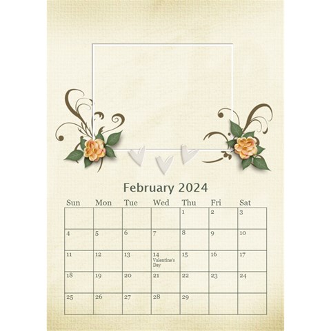 Desktop Calendar 6  X 8 5 : Our Family By Jennyl Feb 2024