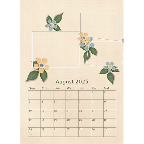 Desktop Calendar 6  X 8 5 : Our Family By Jennyl Aug 2025