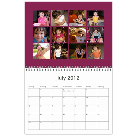 Calendar By Miriam Jul 2012