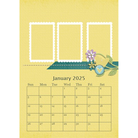 Desktop Calendar 6  X 8 5 : Cherished Memories By Jennyl Jan 2025