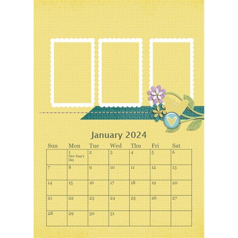 Desktop Calendar 6  X 8 5 : Cherished Memories By Jennyl Jan 2024