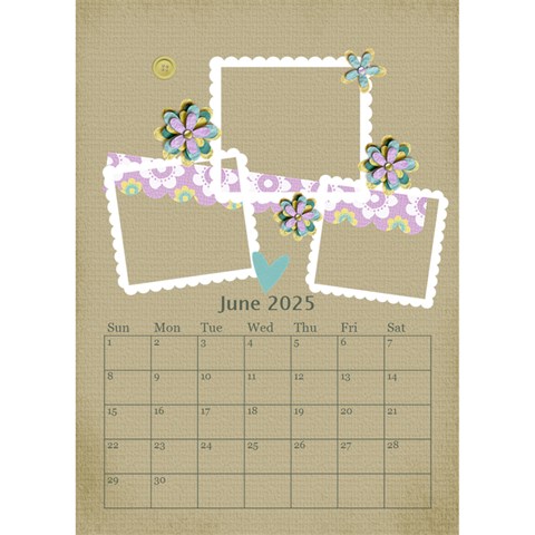 Desktop Calendar 6  X 8 5 : Cherished Memories By Jennyl Jun 2025