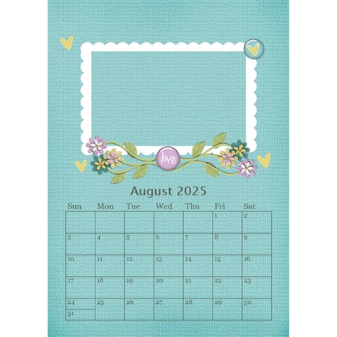 Desktop Calendar 6  X 8 5 : Cherished Memories By Jennyl Aug 2025