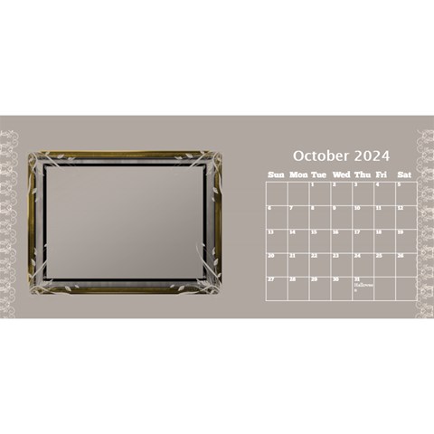 Cream Classic Desktop 2024 11 Inch Calendar By Deborah Oct 2024