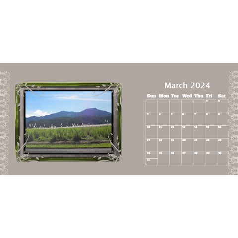 Cream Classic Desktop 2024 11 Inch Calendar By Deborah Mar 2024
