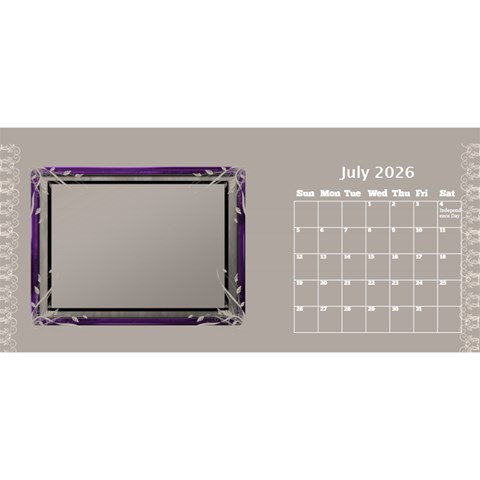 Cream Classic Desktop 2026 11 Inch Calendar By Deborah Jul 2026