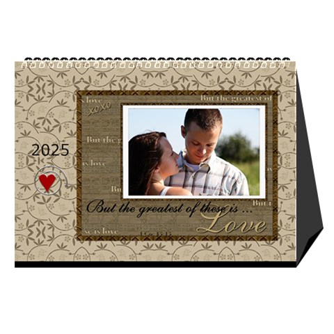 Love Desktop Calendar 8 5x6 By Lil Cover