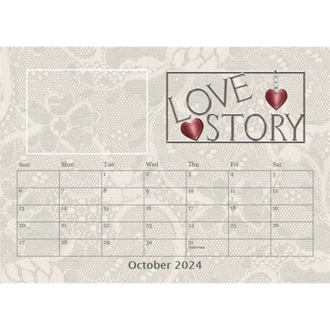 Love Desktop Calendar 8 5x6 By Lil Oct 2024