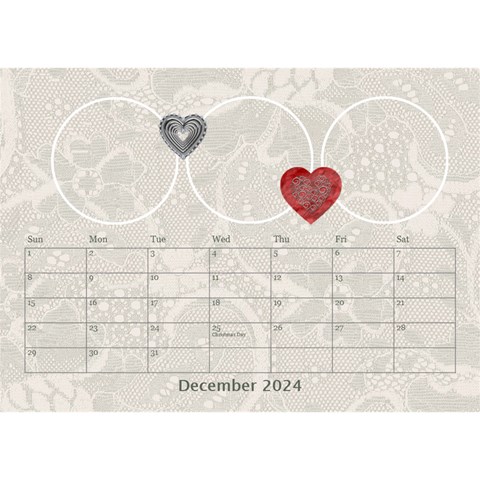 Love Desktop Calendar 8 5x6 By Lil Dec 2024