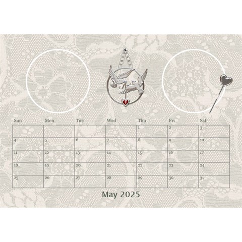 Love Desktop Calendar 8 5x6 By Lil May 2025
