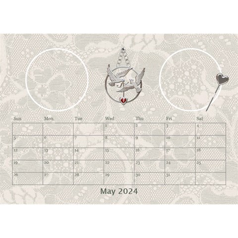 Love Desktop Calendar 8 5x6 By Lil May 2024