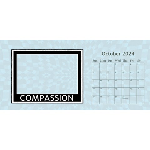 Inspirational Desktop Calendar 11 x5  By Lil Oct 2024