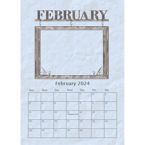 Sweet Baby Boy Desktop Calendar 6 x8 5  By Lil Feb 2024