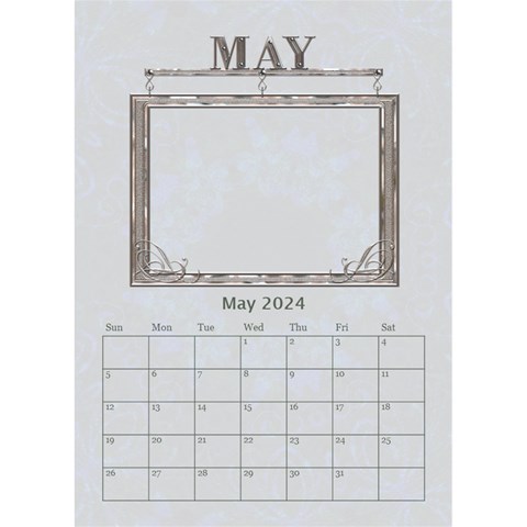 Sweet Baby Boy Desktop Calendar 6 x8 5  By Lil May 2024
