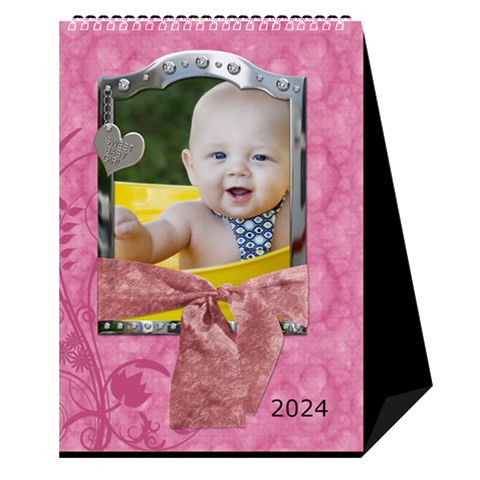 Sweet Baby Girl Desktop Calendar 6 x8 5  By Lil Cover